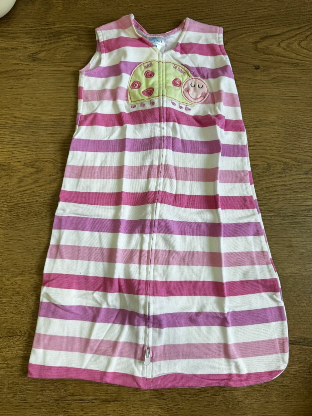 HALO SleepSack Baby S 0-6M Pink Stripe Ladybug Wearable Blanket